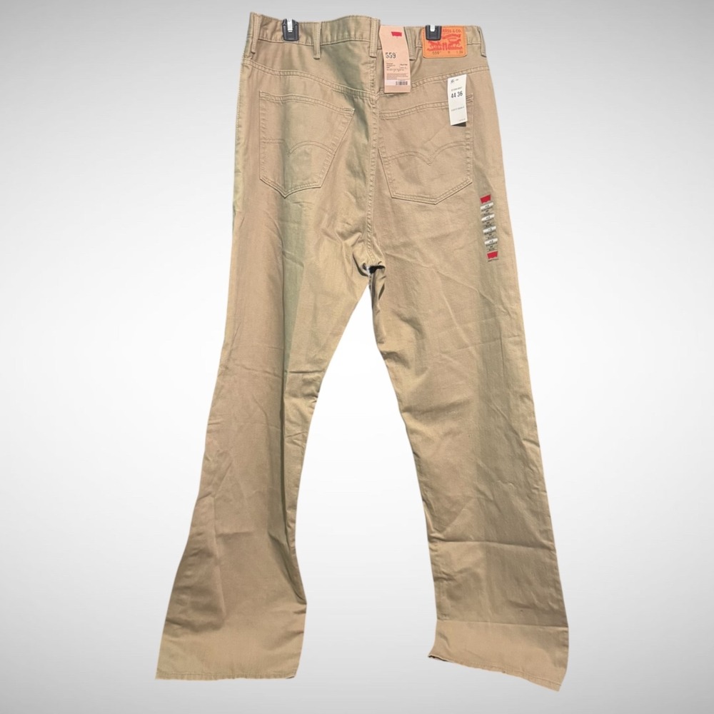 Levi's Jeans Mens 44X36 Relaxed Straight 559 Levi Jeans Big And Tall Brown Denim - Picture 2 of 8